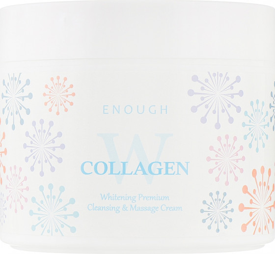 Enough W Collagen Whitening Premium Cleansing & Massage Cream - Масажний крем для тіла з морським колагеном