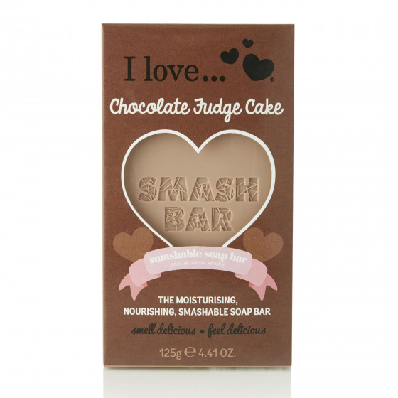 I Love Chocolate Fudge Cake Smash Bar Soap - Мило "Шоколадне тістечко"