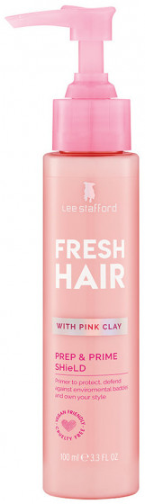 Lee Stafford Fresh Hair Prep & Prime Weightless Shield - Захисний праймер для волосся з рожевою глиною