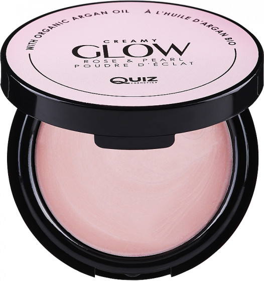 Quiz Cosmetics Glow Compact Powder - Кремові рум'яна-хайлайтер - 1