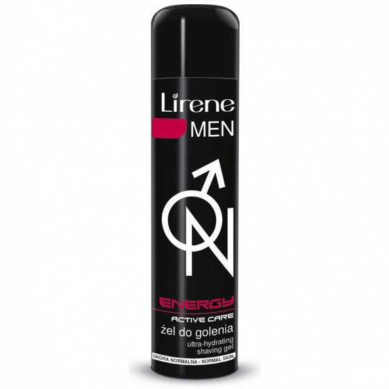 Lirene Men Energy Active Care Ultra-Hydrating Shaving Gel - Зволожуючий гель для гоління для нормальної шкіри