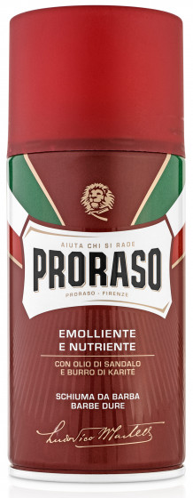 Proraso Red Line Shaving Foam - Живильна піна для гоління жорсткої щетини