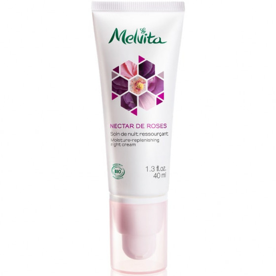 Melvita Nectar De Rose Night - Зволожуючий нічний крем для обличчя "Рожевий нектар"