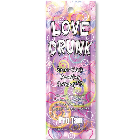 Pro Tan Love Drunk Super Black Bronzing Creamy Oil - Лосьйон для засмаги з бронзаторами