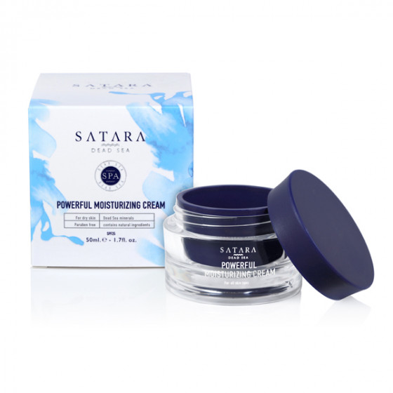 Satara Dead Sea Powerful Moisturizing Cream SPF25 for Dry Skin - Денний зволожуючий крем для сухої шкіри - 2