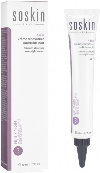 Soskin Alfa & Beta Smooth Structure Overnight Cream - Нічний крем для обличчя з кислотами - 1