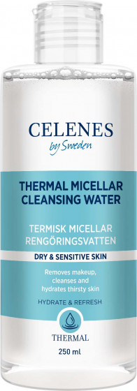 Celenes Thermal Micellar Cleansing Water Dry and Sensitive Skin - Термальна міцелярна вода для сухої та чутливої ​​шкіри