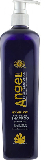 Angel Professional No Yellow Crystalline Shampoo - Шампунь для нейтралізації жовтого пігменту
