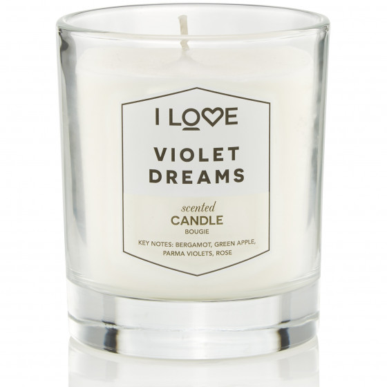 I Love Violet Dreams Candle - Ароматична свічка "Фіалка"