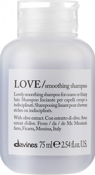 Davines Essential Haircare Love Smoothing Shampoo - Шампунь для розгладження завитка