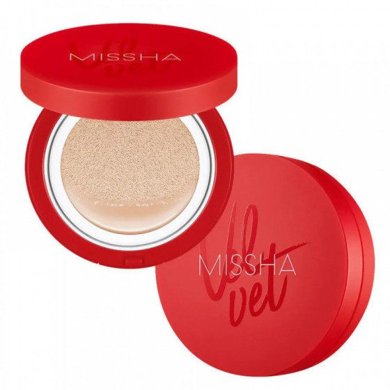 Missha Velvet Finish Cushion SPF 50+/PA+++ - Тональний кушон для обличчя з матовим фінішем