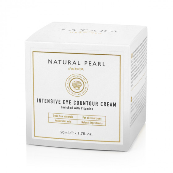 Satara Natural Pearl Intensive Eye Countour Cream - Інтенсивний крем для шкіри навколо очей з вітамінами - 1