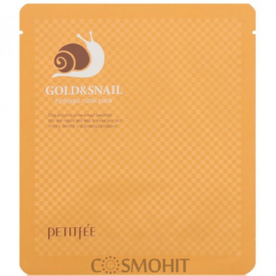 Petitfee & Koelf Gold&Snail Hydrogel Mask - Гідрогелева маска для обличчя з золотом і равликом