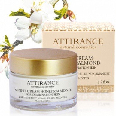 Attirance Honey & Almond Night Face Cream - Нічний крем Мед і Мигдаль для комбінованої шкіри