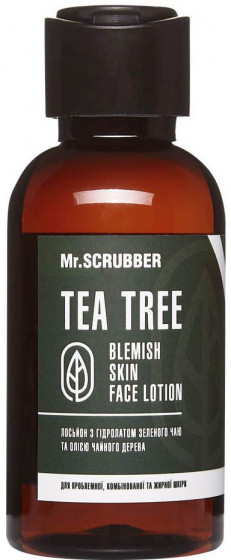 Mr.Scrubber Tea Tree Blemish Skin Face Lotion - Лосьйон з гідролатом зеленого чаю та олією чайного дерева