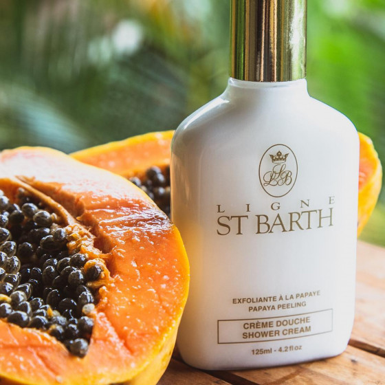 Ligne St Barth Papaya Peeling Shower Cream - Крем-пілінг для душу з екстрактом папайі - 4