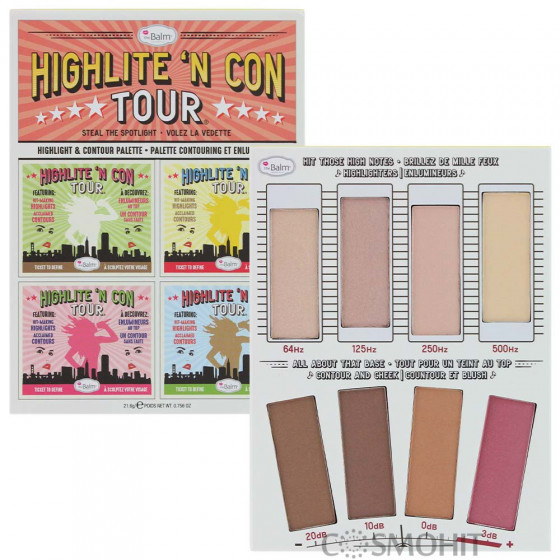 The Balm Palettes Highlite 'N Con Tour - Палітра хайлайтерів - 1