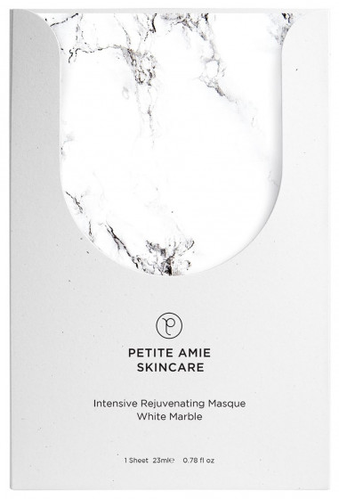 Petite Amie Intensive Rejuvenating Masque, White Marble - Мармурова маска для обличчя "Антивікова"