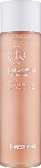 Medi Peel Hyal Kombucha Tea-Tox Toner - Відновлюючий двофазний тонер для обличчя з комбучею та керамідами