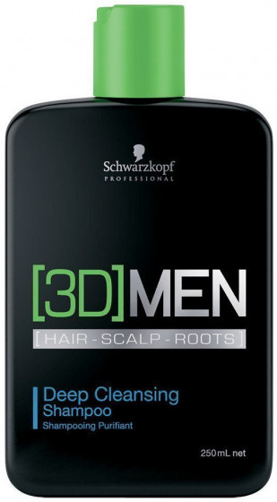 Schwarzkopf Professional 3D Men Deep Cleansing Shampoo - Шампунь для глибокого очищення