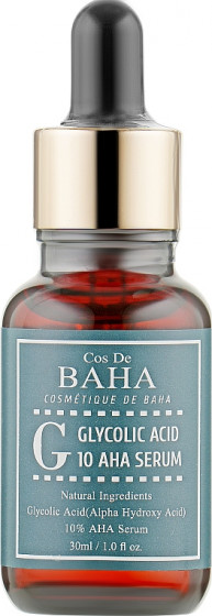 Cos De BAHA Glycolic Acid 10 AHA Serum - Гліколева сироватка-пілінг для обличчя