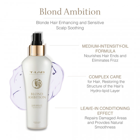 T-LAB Professional Blond Ambition Elixir Absolute - Еліксир для світлого та освітленого волосся - 2