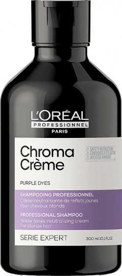 L'Oreal Professionnel Serie Expert Chroma Creme Purple Dyes Professional Shampoo - Шампунь для нейтралізації жовтих відтінків волосся кольору блонд