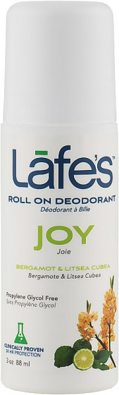 Lafe's Roll On Deodorant Joy Bergamot & Litsea Cubeba - Роликовий дезодорант "Бергамот і лицей кубеба"