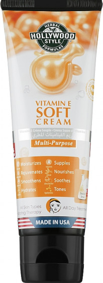 Hollywood Style Organic Vitamin E Soft Cream - Крем для обличчя з вітаміном Е