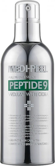 Medi Peel Peptide 9 Volume White Cica Essence - Освітлювальна киснева есенція для обличчя з центелою