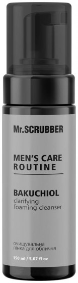 Mr.Scrubber Men's Care Routine Bakuchiol Clarifying Foaming Cleanser - Очищуюча пінка для обличчя