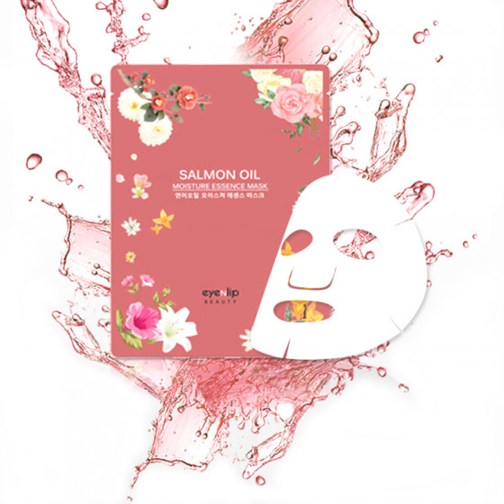 Eyenlip Salmon Oil Moisture Essence Mask - Тканинна маска для обличчя з олією лосося - 2