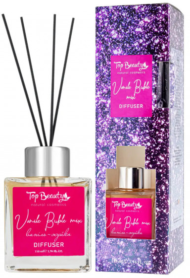 Top Beauty Reed Diffuser "Vanilla Bubble Mix" - Парфумований дифузор для будинку "Ваніль-жуйка"