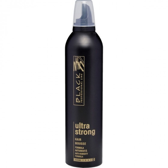 Black Professional Line Gold Ultra Strong Mousse - Мус для волосся ультрасильної фіксації