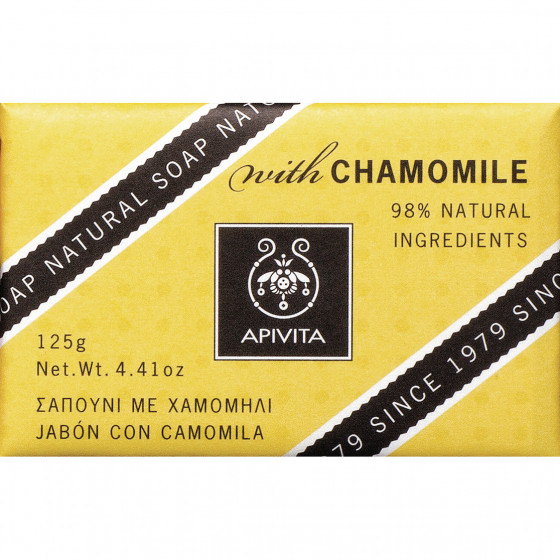 Apivita natural soap with chamomile - Натуральне мило з ромашкою