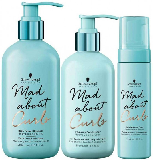 Schwarzkopf Professional Mad About Curls High Foam Cleanser Shampoo - Безсульфатний шампунь для кучерявого волосся - 1