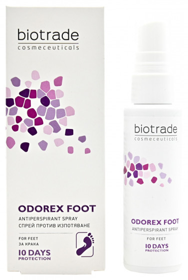 Biotrade Odorex Foot Antiperspirant Spray - Спрей проти потовиділення ніг тривалої дії - 1
