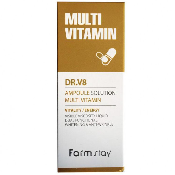 FarmStay Dr.V8 Vitamin Ampoule - Осветляющая мультивітамінна сироватка для обличчя - 3