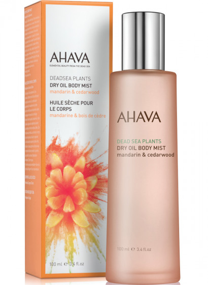 Ahava Deadsea Plants Dry Oil Body Mist Mandarin & Cedarwood - Суха олія для тіла Мандарин та кедр