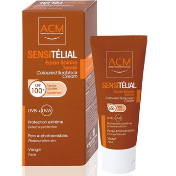 ACM Sensitelial SPF 100+ Teinte Doree - Сонцезахисний тональний крем SPF 100+ темний