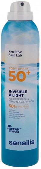 Sensilis Body Spray SPF50+ - Сонцезахисний спрей для тіла