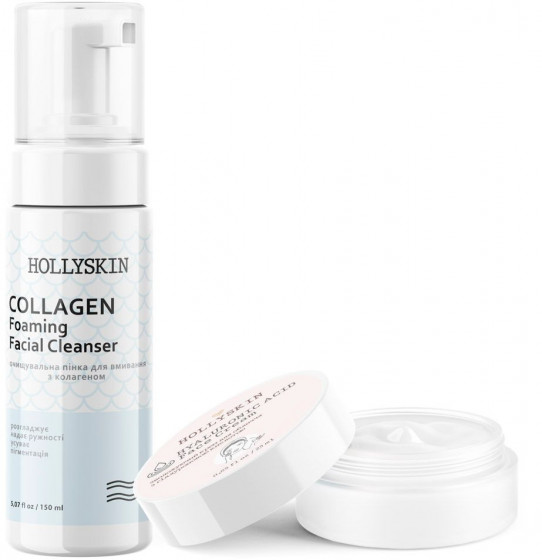 Hollyskin Collagen Foaming Facial Cleanser - Очищуюча пінка для вмивання з колагеном - 1