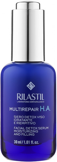 Rilastil Multirepair Facial Detox Serum - Антиоксидантна відновлююча сироватка для обличчя з ефектом ліфтингу