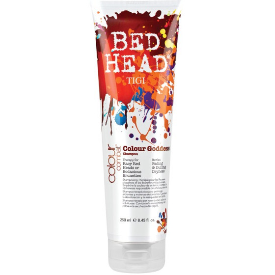 Tigi Bed Head Colour Combat Colour Goddess Shampoo - Шампунь для захисту кольору для темного і червоного волосся