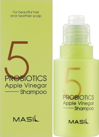 Masil 5 Probiotics Apple Vinegar Shampoo - Шампунь для волосся проти лупи з яблучним оцтом - 1