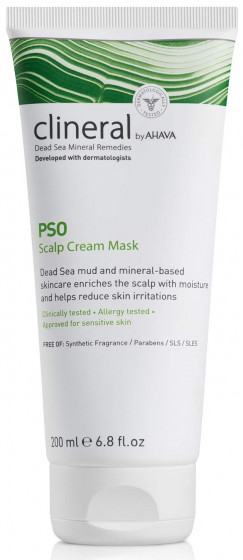 Ahava Clineral Pso Scalp Cream Mask - Крем-маска для чутливої ​​шкіри голови