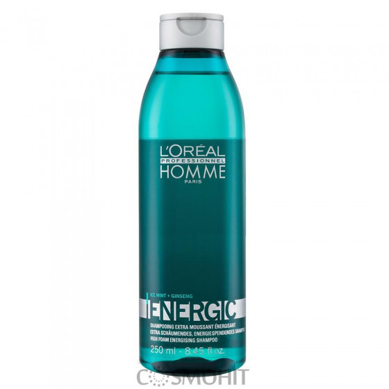 L’Oreal Professionnel Homme Energic Shampoo 750 мл - Шампунь чоловічий для усіх типів волос