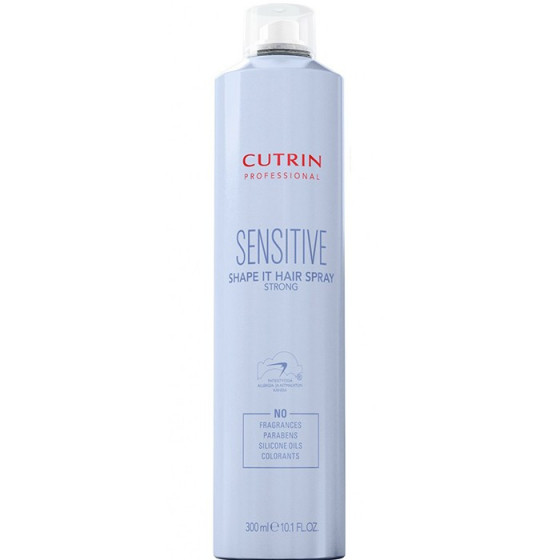 Cutrin Sensitiv Fragrance Free Shape it Hair Spray Strong - Лак сильної фіксації без аромату