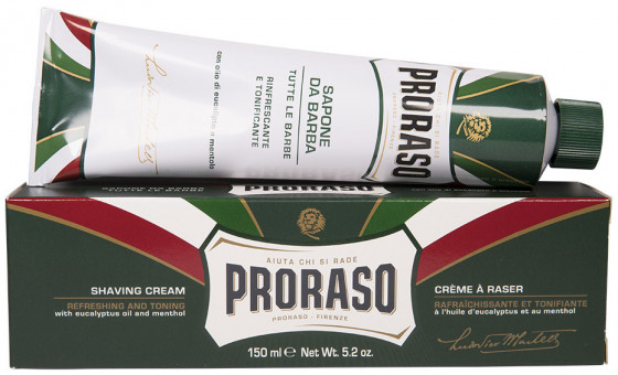 Proraso Green Line Refreshing Shaving Cream - Освіжаючий і тонізуючий крем для гоління - 2