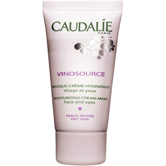 Caudalie Vinosource Moisturizing Cream-Mask - Зволожуюча крем-маска для обличчя та очей